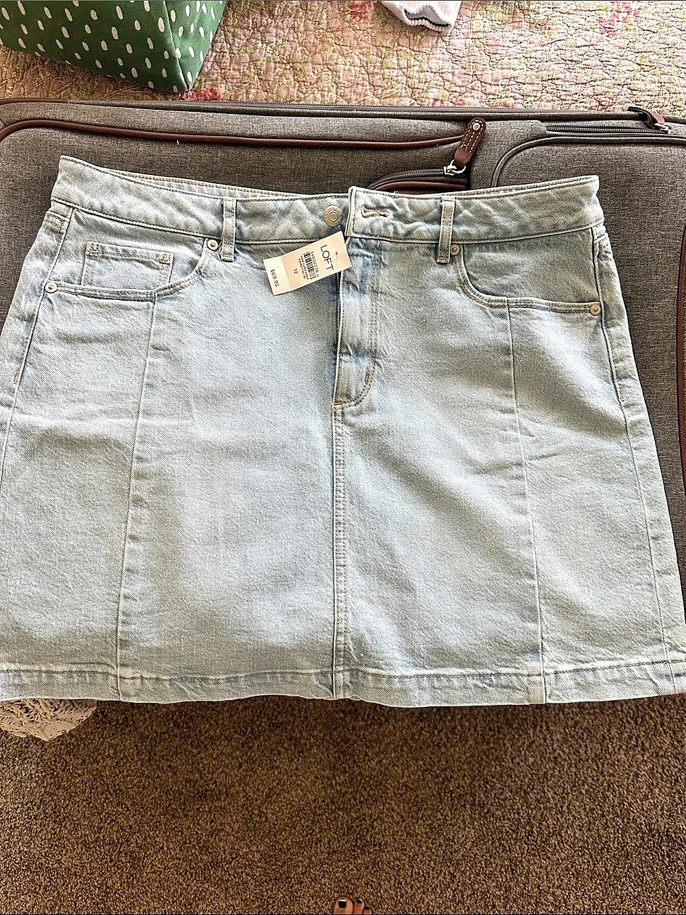LOFT Denim Jean Shorts Size 12 NWT